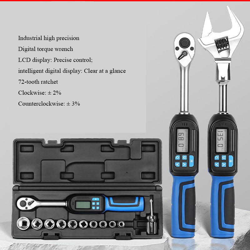 Torque Wrench Digital - Precyzyjny klucz dynamometryczny cyfrowy ±2% 6,8-135
